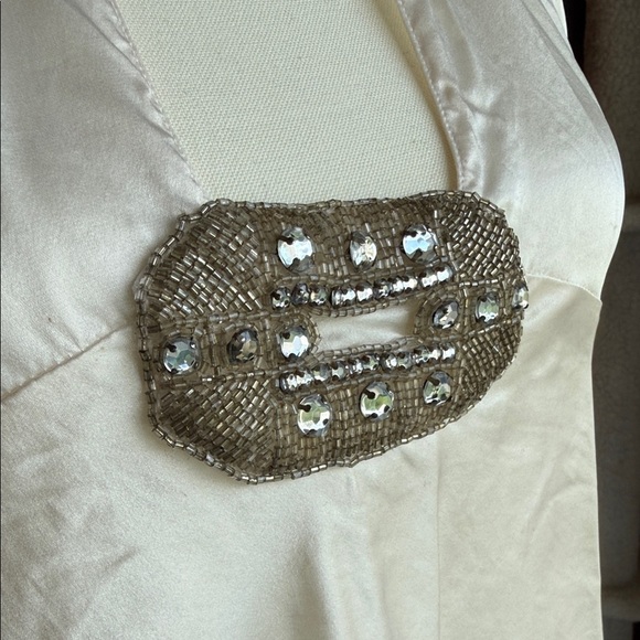 Victoria's Secret Silk White Halter Tank Top - Picture 3 of 3